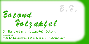 botond holzapfel business card